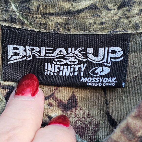 Mossy Oak Break Up Infinity Long Sleeve Button-Up Camouflage Shirt 2XL - Picture 6 of 9